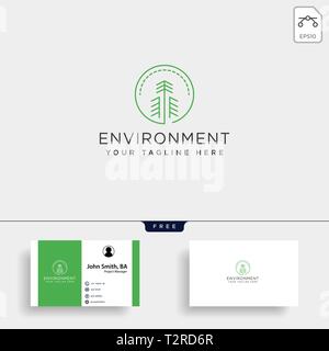Master blatt Kreis abstrakt einfaches Logo template Vector Illustration icon-Element mit Business Card Stock Vektor