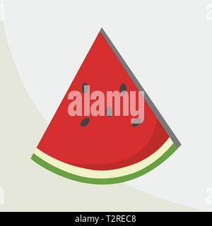 Wassermelone slice Vektor icon Abbildung Stock Vektor