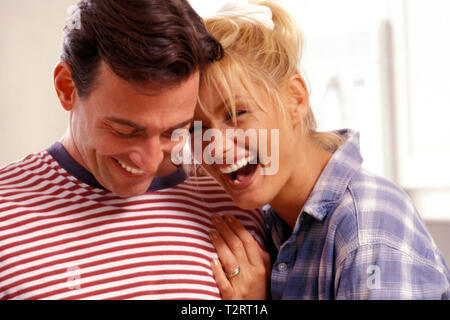 Portrait eines glücklichen Lachen Paar Stockfoto