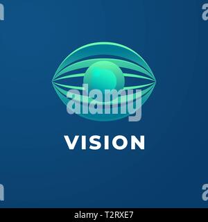 Eye Vision logo Vorlage. Stock Vektor
