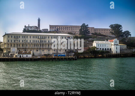 San Francisco, Kalifornien, USA - Oktober 28, 2017: Der berühmte Gefängnis in Alcatraz Island Stockfoto