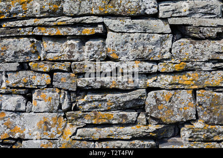 Alte Steinmauer Stockfoto