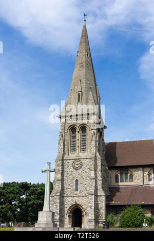 Der hl. Johannes der Täufer Pfarrkirche, Eltham High Street, Eltham, Royal Borough von Greenwich, London, England, Vereinigtes Königreich Stockfoto