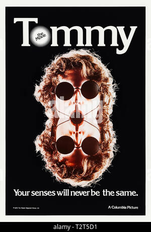 Tommy (1975) von Ken Russell Regie und Hauptdarsteller Roger Daltrey, Ann-Margret, Oliver Reed, Elton John, Eric Clapton, Keith Moon, Jack Nicholson und Pete Townshend. Tommy ist taub, stumm und blind angeschlagen und wird zu einem Flipper Legende beim Spielen durch Intuition. Stockfoto