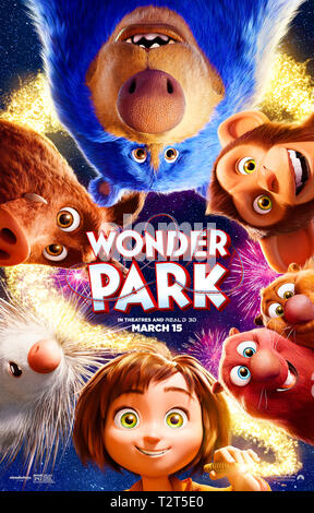 Wunder Park (2019) von Dylan Brown Regie und Hauptdarsteller Sofia Mali, Jennifer Garner und Ken Hudson Campbell. Computer animierten Film über einen Vergnügungspark, der ein junges Mädchen Fantasie zum Leben erweckt. Stockfoto