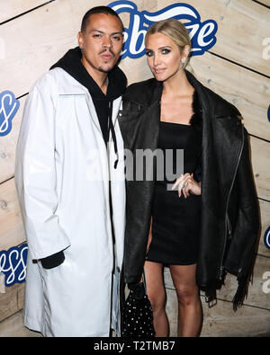 Los Angeles, USA. 03 Apr, 2019. LOS ANGELES, Kalifornien, USA - April 03: Schauspieler Evan Ross und Frau/Sängerin Ashlee Simpson kommen an febreze's 'frische' Album Launch Drop Party bei Poppy am 3. April 2019 in Los Angeles, Kalifornien, Vereinigte Staaten. (Foto von Xavier Collin/Image Press Agency) Quelle: Bild Presse Agentur/Alamy leben Nachrichten Stockfoto