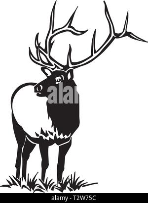 Elk Abbildung Stock Vektor