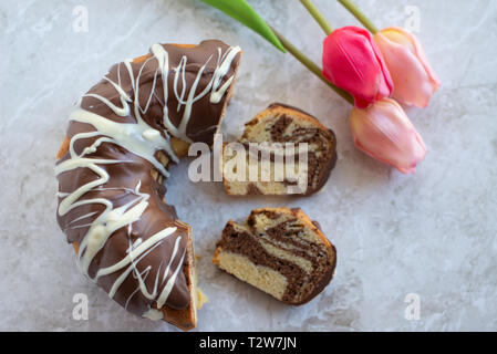 Zebra-Kuchen Stockfoto