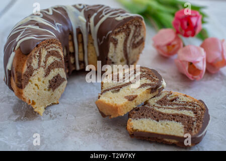 Zebra-Kuchen Stockfoto