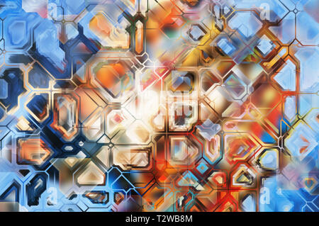Geometrische abstrakt Hintergrund bunte Stockfoto