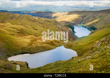 Smallwater Tarn von Harter fiel oben Mardale und Haweswater im Lake District Stockfoto