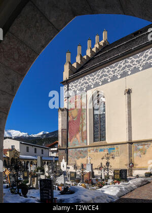 Pfarrkirche Mariä Himmelfahrt in Imst, Tirol, Österreich, Europa, Pfarrkirche Maria Himmelfahrt, Imst, Tirol, Österreich, Europa Stockfoto