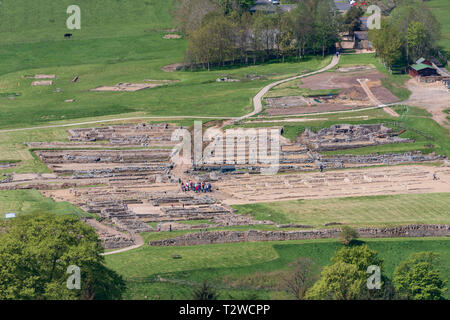 Vindolanda Roman Fort in Northumberland Stockfoto