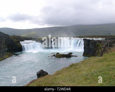 Godafoss Wasserfall Island Stockfoto