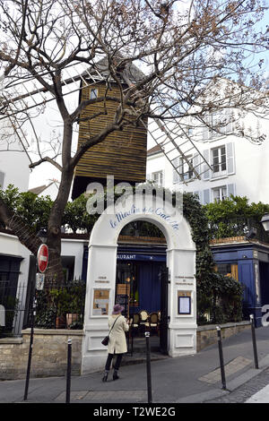 Moulin de la Galette Restaurant - Montmartre - Paris Stockfoto