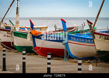 Pineda de Mar Barcelona. Catalunya. Spanien Stockfoto