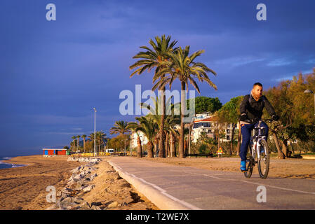 Pineda de Mar Barcelona. Catalunya. Spanien Stockfoto