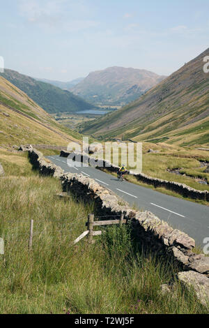 Kirkstone Pass, Lake District, Cumbria in Richtung Brüder Wasser suchen Stockfoto