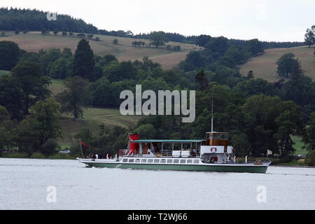 SS Herrin vom See, Ullswater, Lake District, Cumbria, England Stockfoto