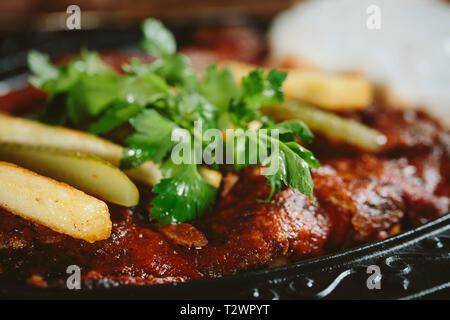 Iskender Kebap Stockfoto