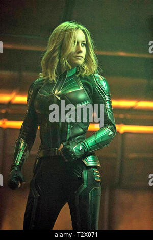 CAPTAIN MARVEL 2019 Walt Disney Pictures/Marvel Studios Film mit Brie Larson Stockfoto