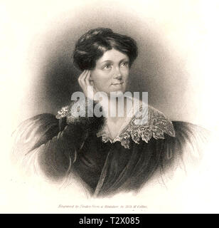HARRIET MARTINEAU (1802-1876) Englisch Gesellschaftstheoretikers und Übersetzer über 1835 Stockfoto