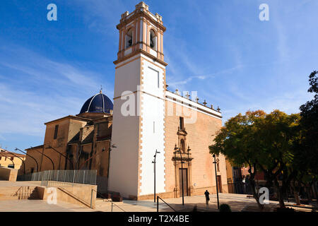 Kirche der Himmelfahrt (Iglesia de la Asunción) in Dénia, Costa Blanca, Spanien Stockfoto