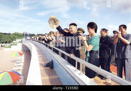 Pyongyang, North-Korea - November 13, 2011: Scan eines offiziellen Fotografie der nordkoreanische Führer Kim Jong-un Stockfoto