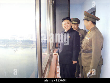 Pyongyang, North-Korea - November 13, 2011: Scan eines offiziellen Fotografie der nordkoreanische Führer Kim Jong-un Stockfoto