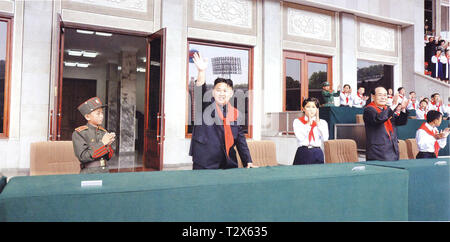 Pyongyang, North-Korea - November 13, 2011: Scan eines offiziellen Fotografie der nordkoreanische Führer Kim Jong-un Stockfoto