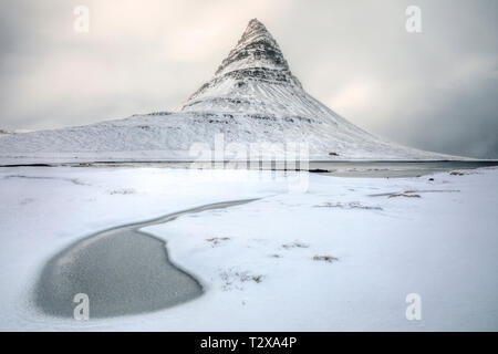 Kirkjufell, Grundarfjodur, Snaefellsnes, Island, Europa Stockfoto