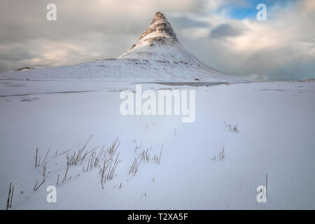 Kirkjufell, Grundarfjodur, Snaefellsnes, Island, Europa Stockfoto