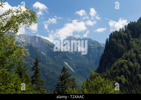 Wanderung von Bindalm zur Halsalm und zurück zum Hintersee. Stockfoto