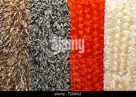 Shag rag Teppiche aus Wolle Stockfoto