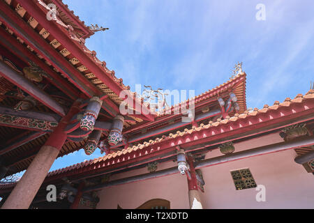 Tainan, Taiwan - Dezember 4, 2018: Landschaftlich schöne von Chihkan Tower oder Fort Provintia oder Providentia, die im 17. Jahrhundert erbaut, die von niederländischen colonis Stockfoto