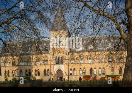 Die Vorderansicht des Oxford University Museum of Natural History Stockfoto