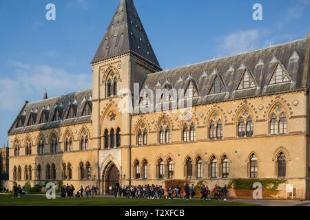 Die Vorderansicht des Oxford University Museum of Natural History Stockfoto