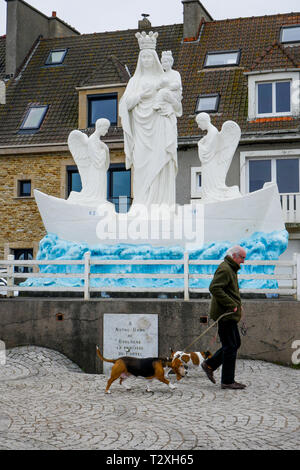 Notre-Dame de Boulogne, Quai de la Vierge, Le Pörtel, Hauts-de-France, Frankreich Stockfoto