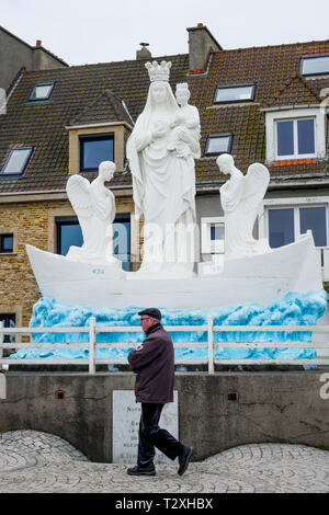 Notre-Dame de Boulogne, Quai de la Vierge, Le Pörtel, Hauts-de-France, Frankreich Stockfoto