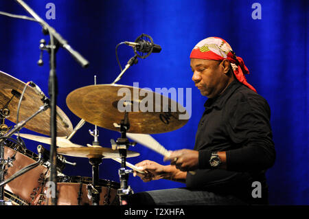 Jazz schlagzeuger Lenny White Stockfoto