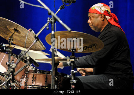 Jazz schlagzeuger Lenny White Stockfoto