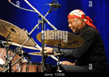 Jazz schlagzeuger Lenny White Stockfoto