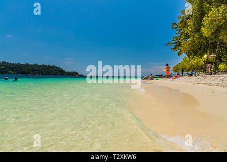 Februar 2019. Ko Rawi Thailand. Ein Blick auf die Ko Rawi in Tarutao National Marine Park in Thailand Stockfoto