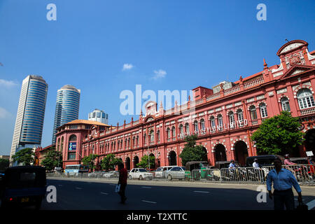 Die historische Cargills Gebäude und das World Trade Center in Colombo. Sri Lanka Stockfoto