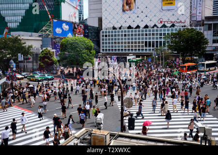 Bilder sind Fußgänger Shibuya Crossing Tokyo Japan Stockfoto