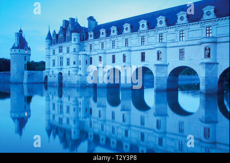 Chateau de Chenanceau Loiretal, Frankreich. Stockfoto