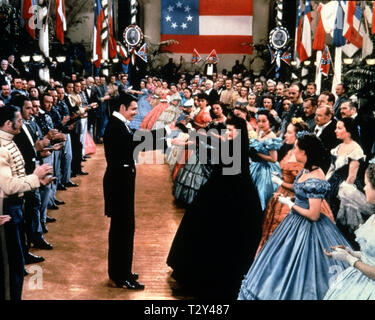 CLARK GABLE, Vivien Leigh, gegangen mit dem Wind, 1939 Stockfoto