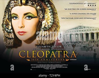 ELIZABETH TAYLOR POSTER, CLEOPATRA, 1963 Stockfoto