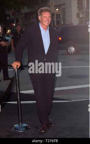 LOS ANGELES, Ca. Juli 18, 2000: Schauspieler Harrison Ford bei der Premiere in Los Angeles, seines neuen Films Was liegt unter. Bild: Paul Smith/Featureflash Stockfoto