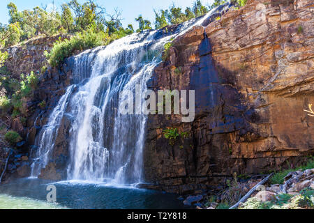 Berühmte Mackenzie Falls Wasserfall Nahaufnahme. Grampians National Park, Australien Stockfoto